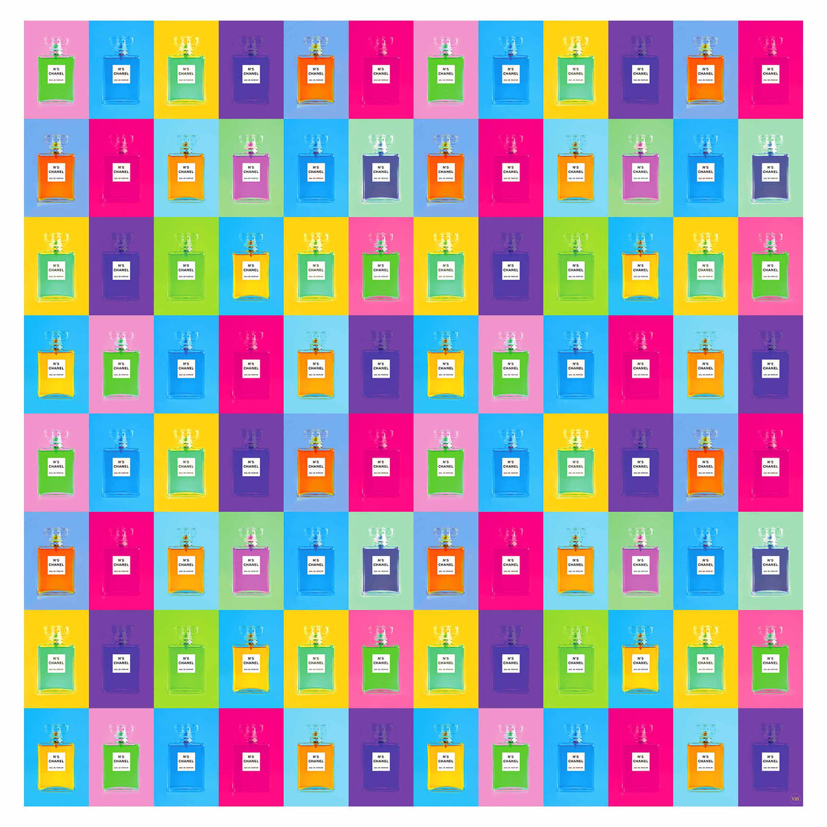 Chanel N°5 Mosaic, Fine Art Print By VIII – VIII Art Co