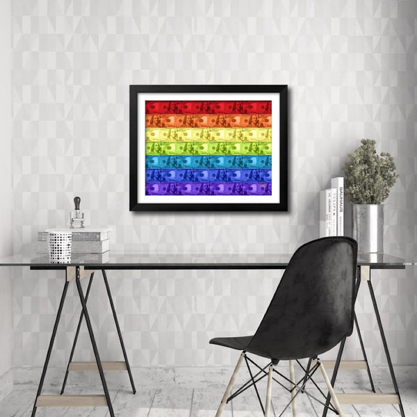 ''Rainbow Money USD.'' (LTD ED) By VIII., Fine Art Print on Cotton Rag.