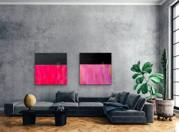 Original Paintings, ''Thin Places I & II'' by VIII x Joy Hilley