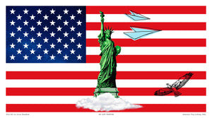 ''USA Flag Collage'' VIII Art Co Poster.