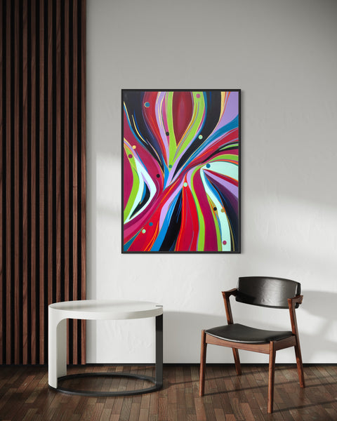 Original Painting, ''The Groove'' Abstract Art by VIII