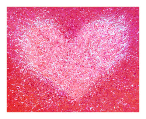 Ltd Ed ''Heartwork No. 4 Pink Edition'' Fine Art Print by VIII