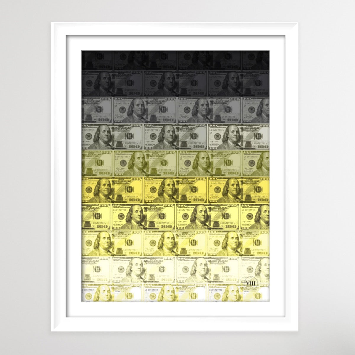 Contemporary Money Honey Ombre: Grey & Yellow USD (LTD ED) By VIII