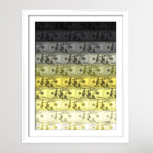 Contemporary Money Honey Ombre: Grey & Yellow USD (LTD ED) By VIII