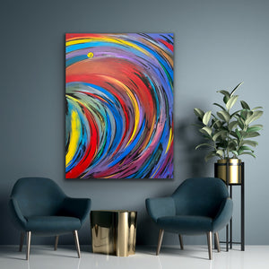 Original Painting ''Standing Free No. I'' Abstract Art by VIII